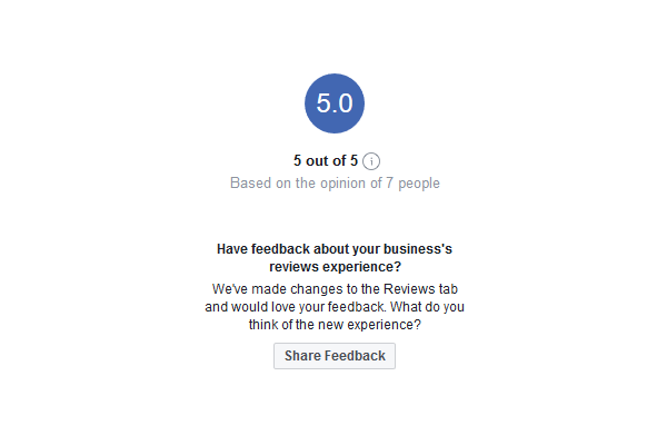 Facebook rating for Weebly expert