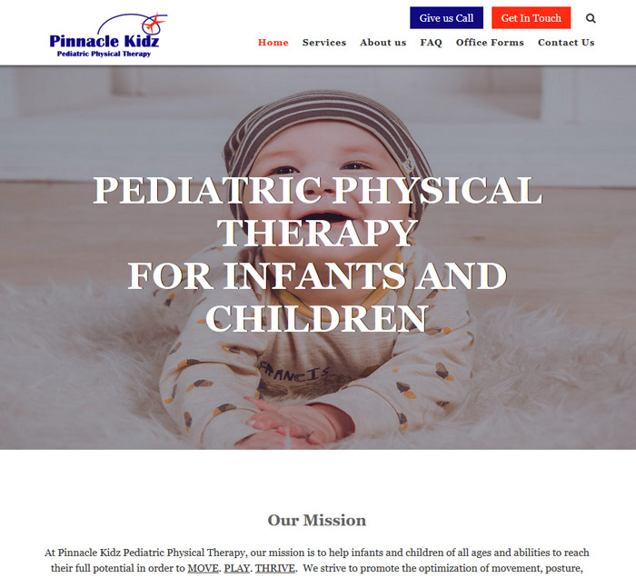 Pinnacle Kidz website