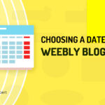 How to choose date to publish Weebly blog post