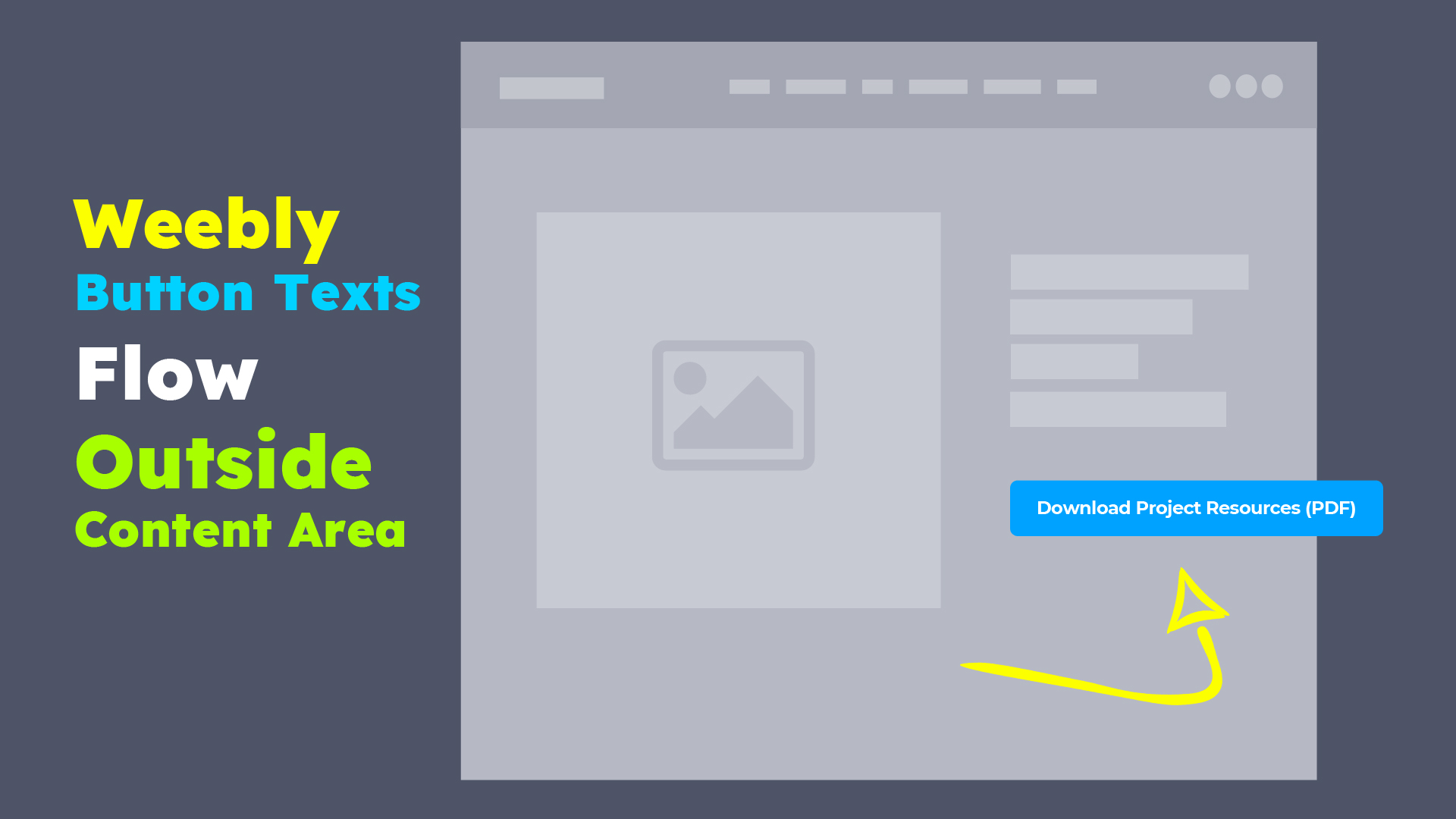 Weebly button texts flows outside the content container area or overflow beyond the page width